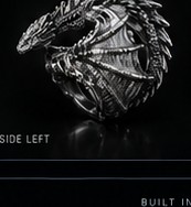 Dragon ring, side left view