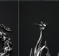 Liquid Chrome earrings
